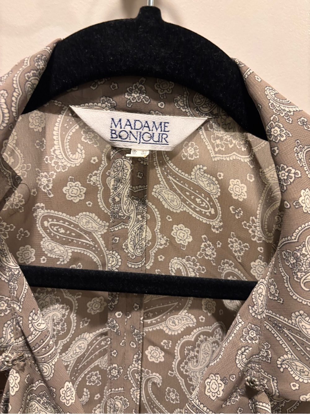 Paisley Ruffle-Front Blouse - Picture 8 of 8